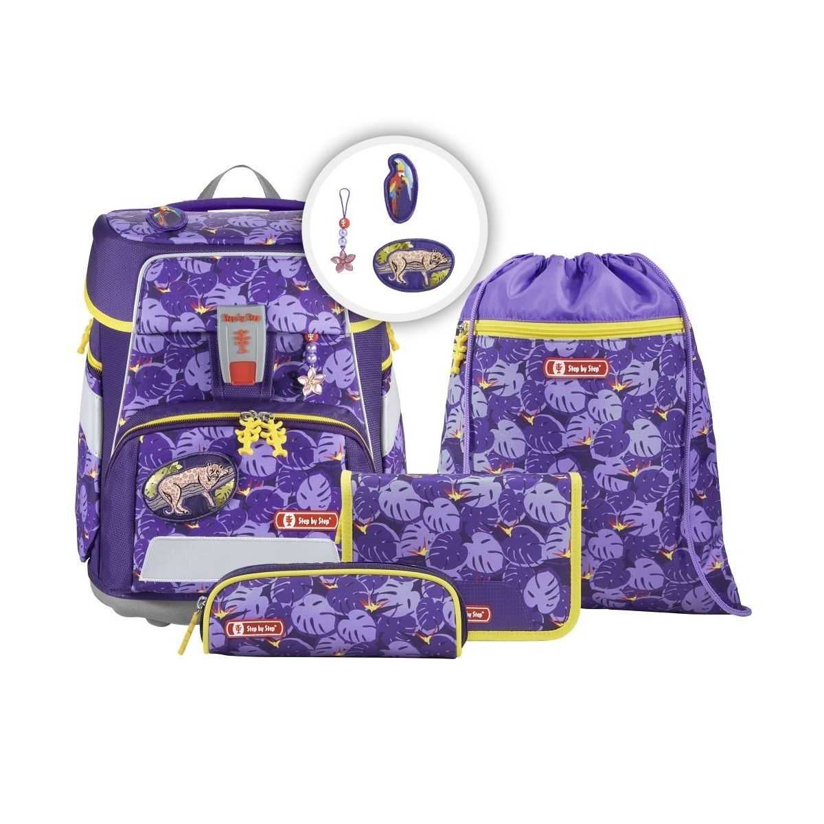 Step by Step Space Jungle Cat Schulranzen Set 5tlg.