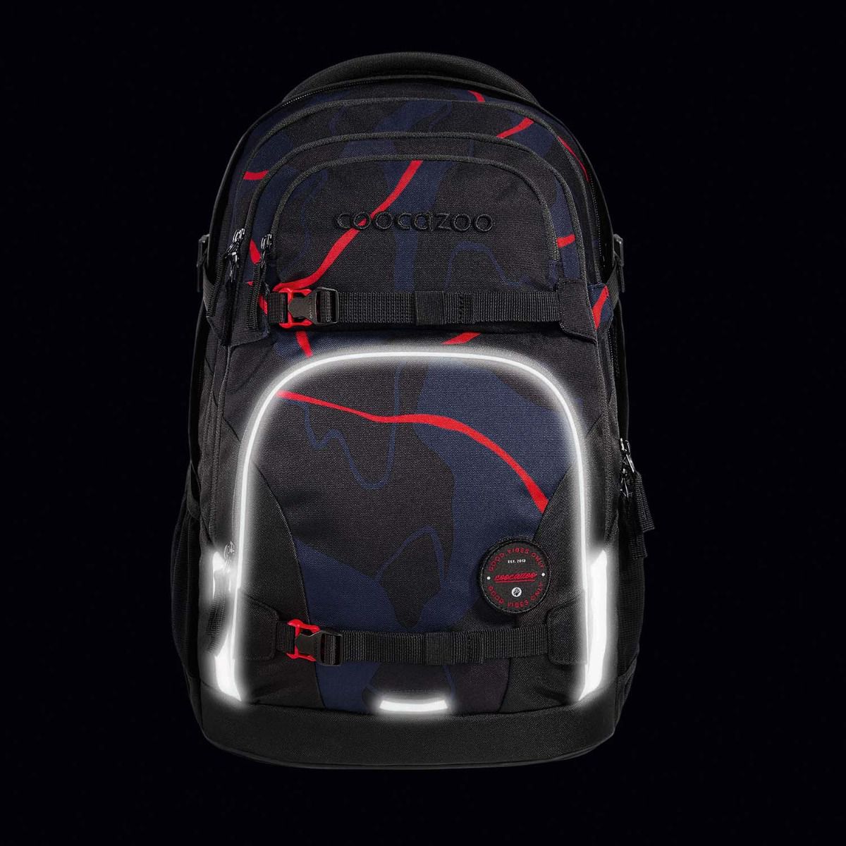Coocazoo Porter Lava Lines Schulrucksack Set 2tlg.