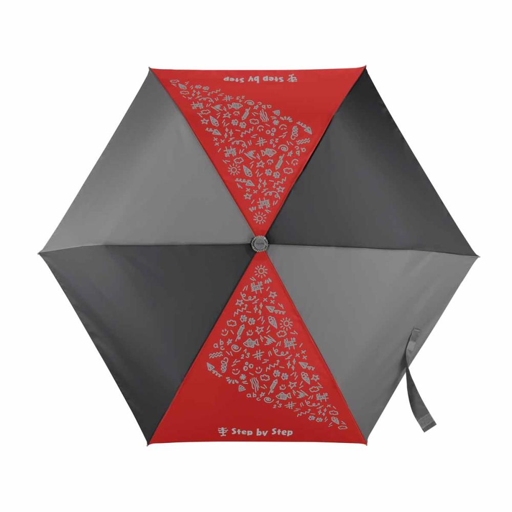 Step by Step Regenschirm Red