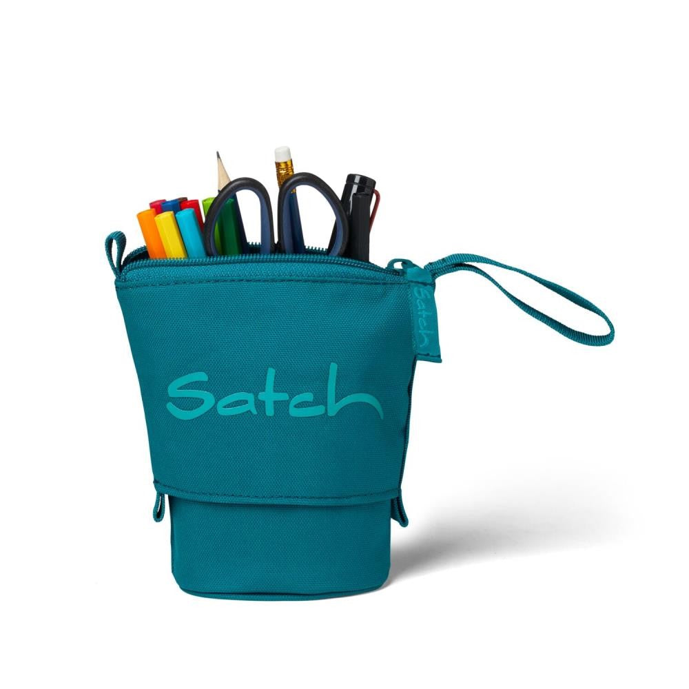 Satch Pack Deep Petrol Pencil Slider Light Edition Schulrucksack Set 3tlg.
