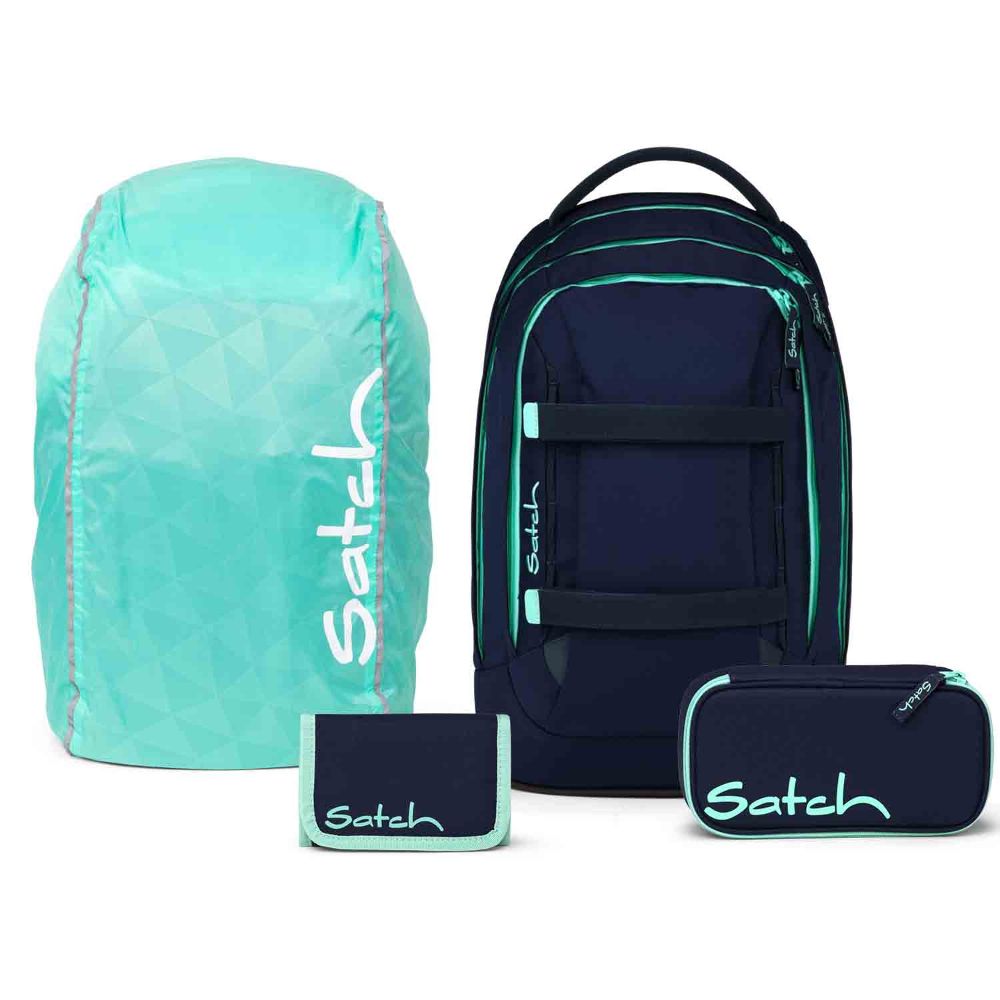 Satch Pack Ocean Mint Streetwalk Edition Schulrucksack Set 4tlg.