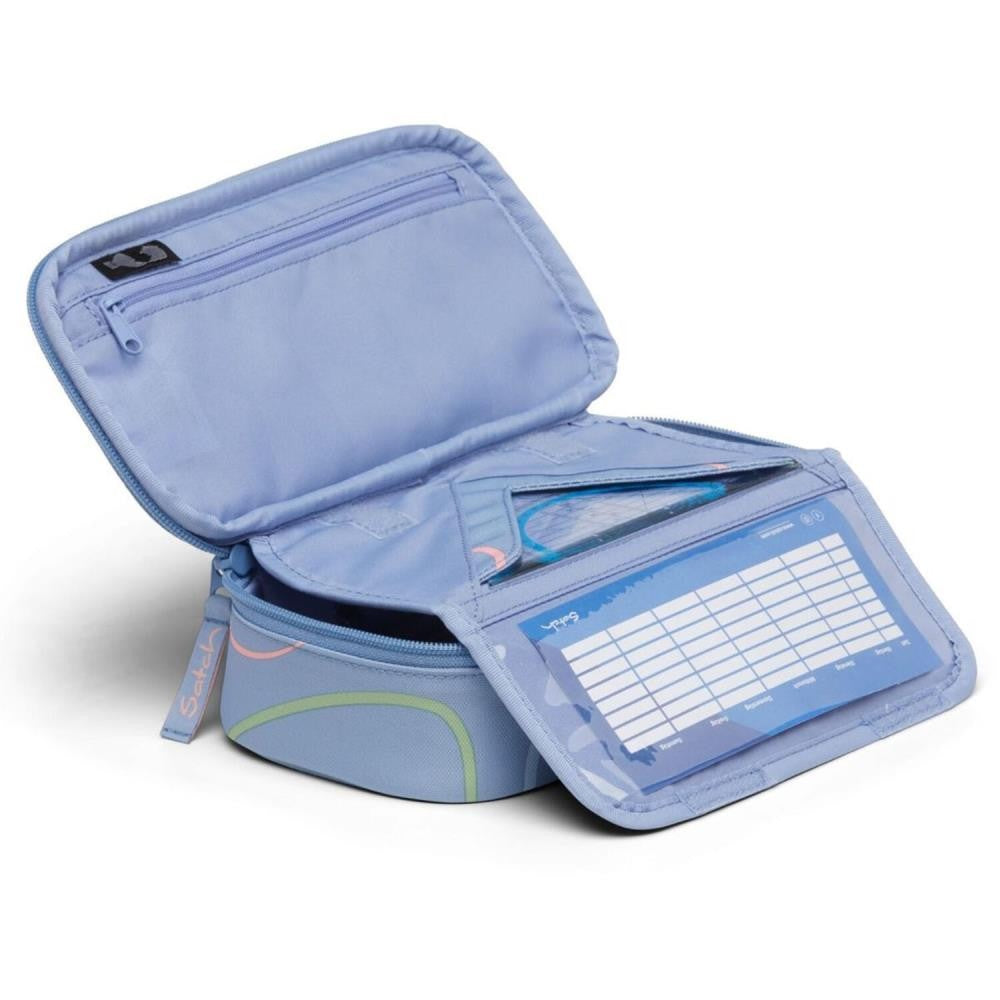 Satch Pack Vivid Blue Schulrucksack Set 3tlg.
