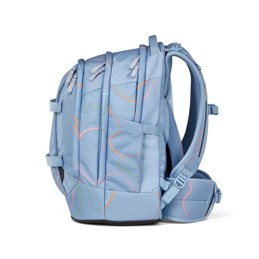 Satch Pack Vivid Blue Schulrucksack Set 3tlg.
