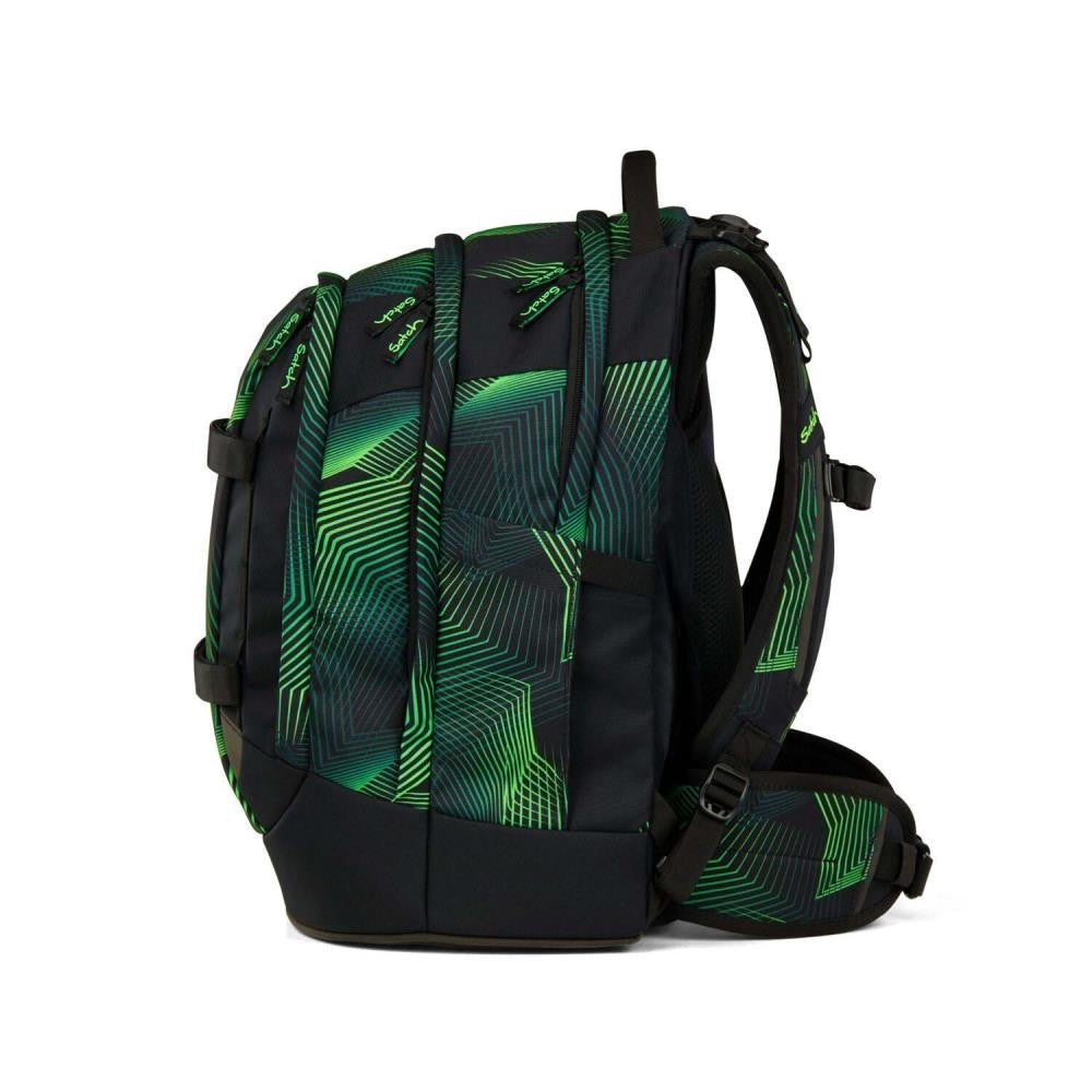 Satch Pack Seismic Green Pencil Slider Light Edition Schulrucksack Set 3tlg.