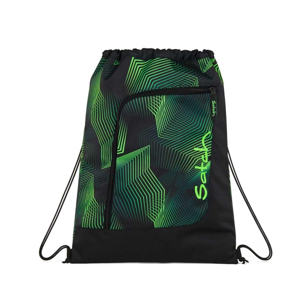 Satch Pack Seismic Green Pencil Slider Light Edition Schulrucksack Set 3tlg.