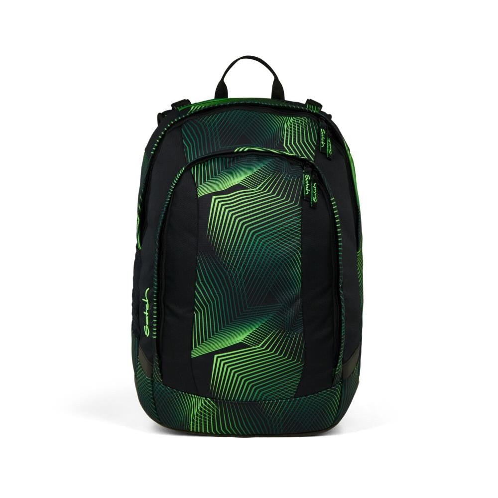 Satch Air Seismic Green Pencil Slider Edition Schulrucksack Set 3tlg.