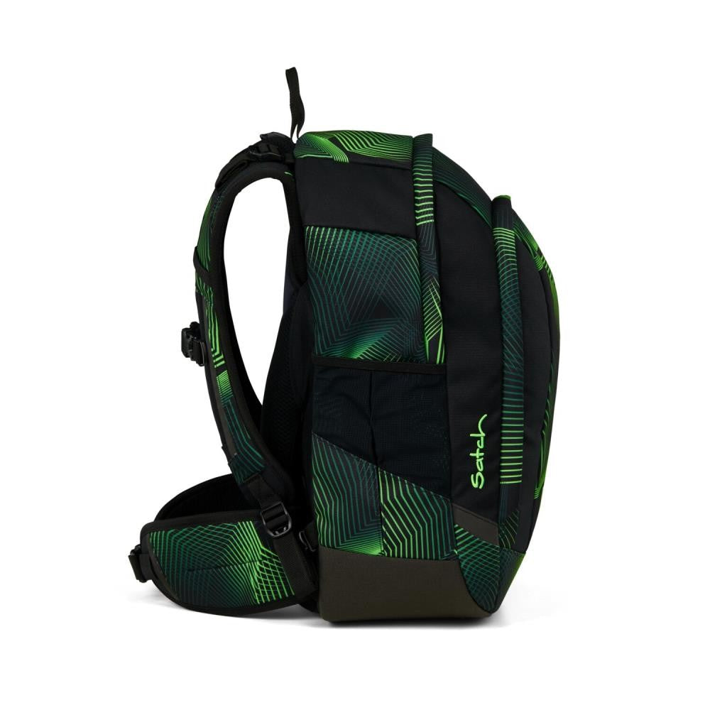 Satch Air Seismic Green Pencil Slider Edition Schulrucksack Set 3tlg.