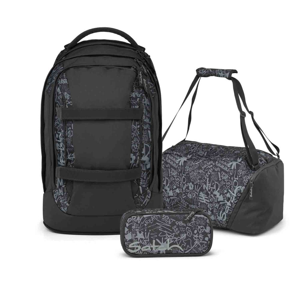 Satch Pack Street Ink Schulrucksack Set 3tlg.