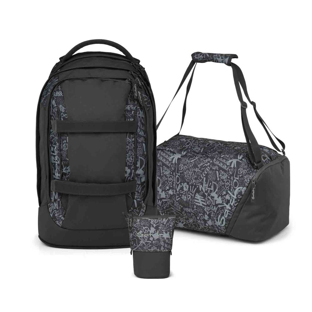 Satch Pack Street Ink Pencil Slider Edition Schulrucksack Set 3tlg.