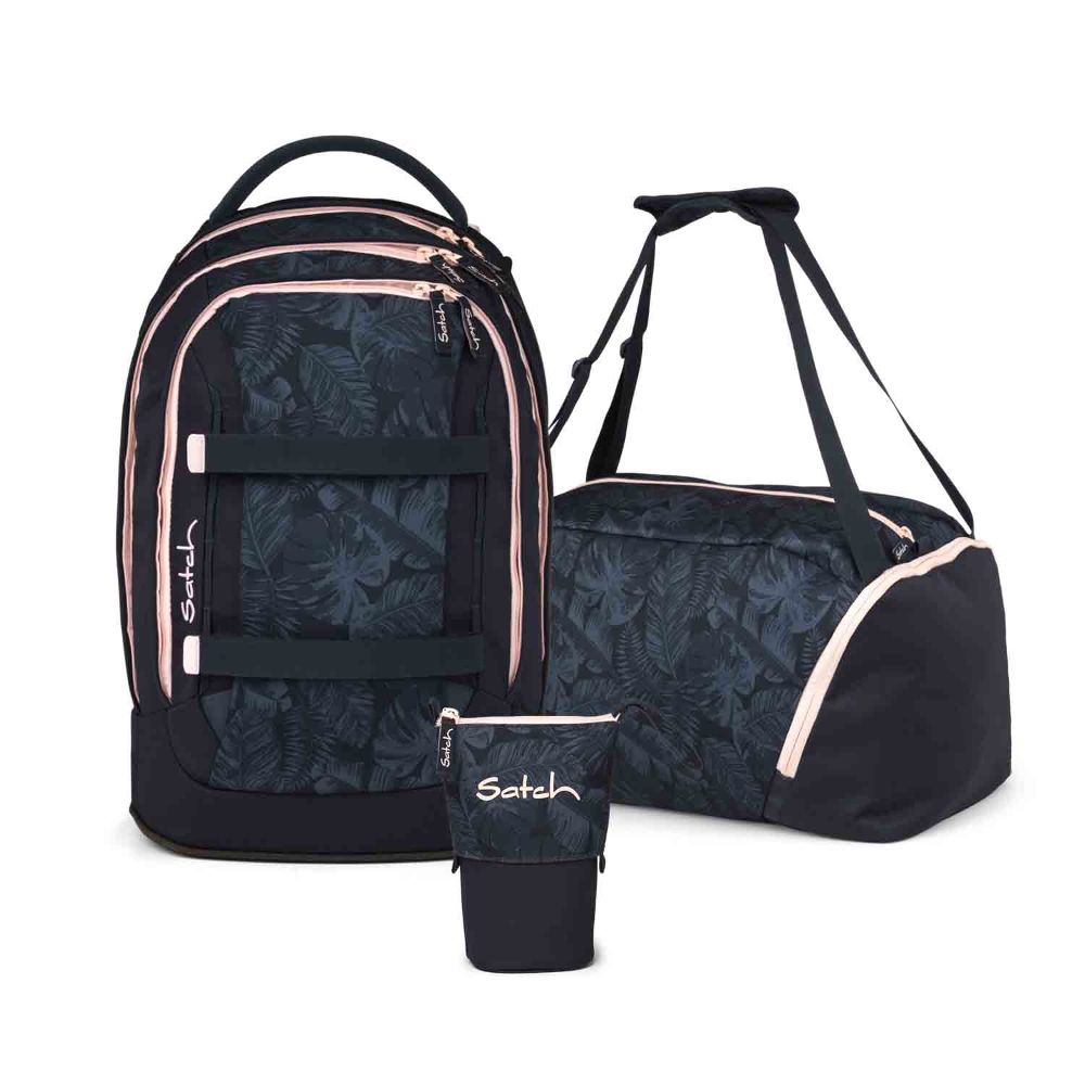 Satch Pack Midnight Jungle Pencil Slider Edition Schulrucksack Set 3tlg.