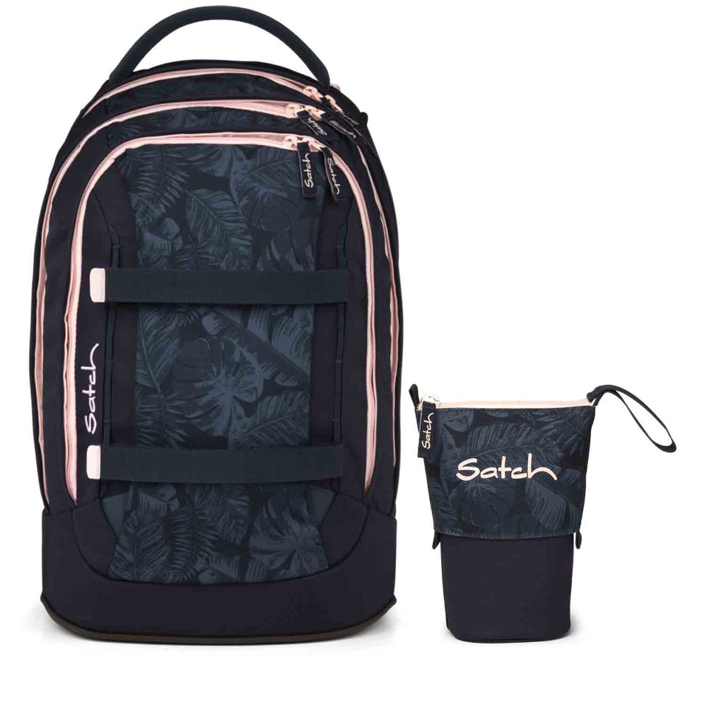Satch Pack Midnight Jungle Schulrucksack Set 2tlg.