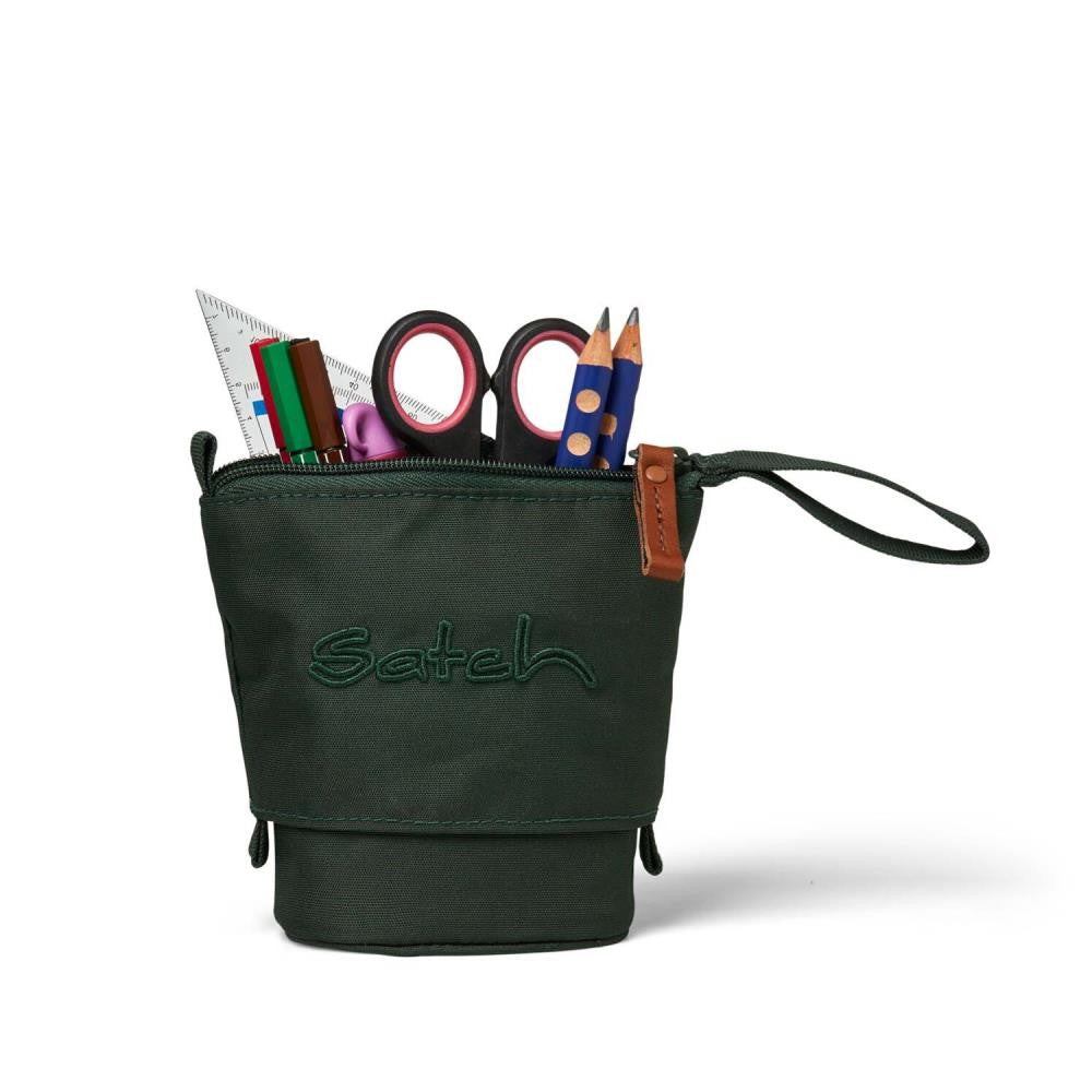 Satch Pack Nordic Forest Green Skandi Pencil Slider Light Edition Schulrucksack Set 3tlg.