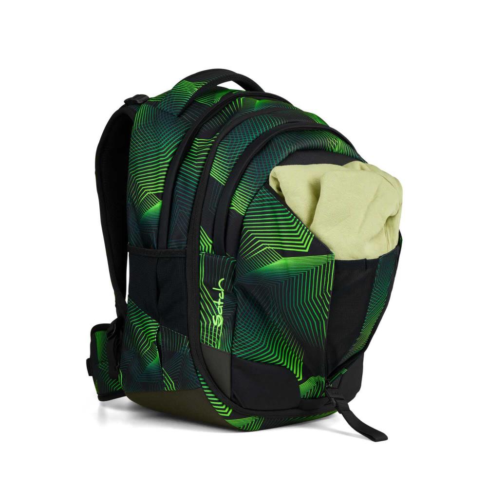 Satch Match Seismic Green Schulrucksack Set 2tlg.