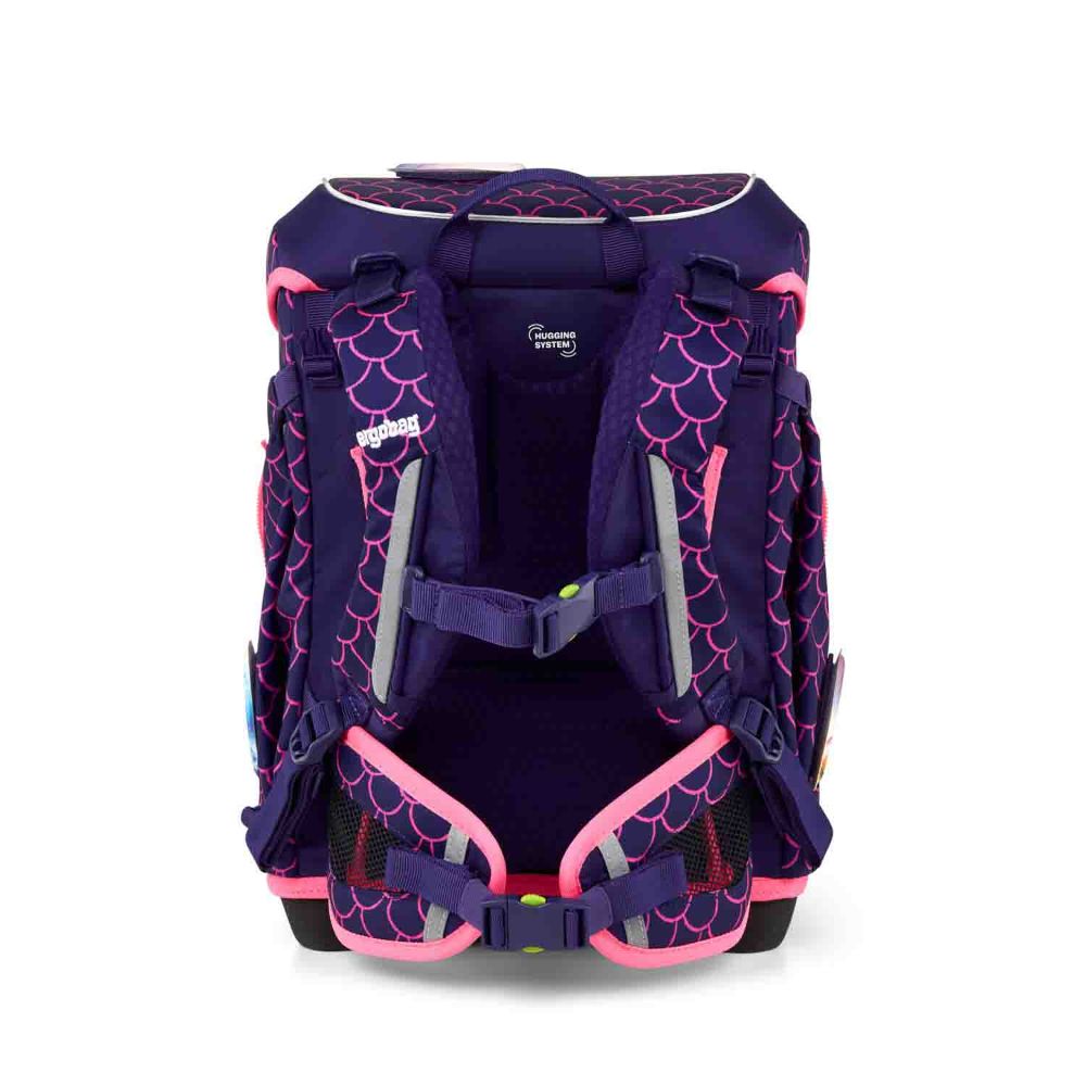 Ergobag Cubo Light PerlentauchBär Color Flash Edition Schulranzen Set 5tlg.