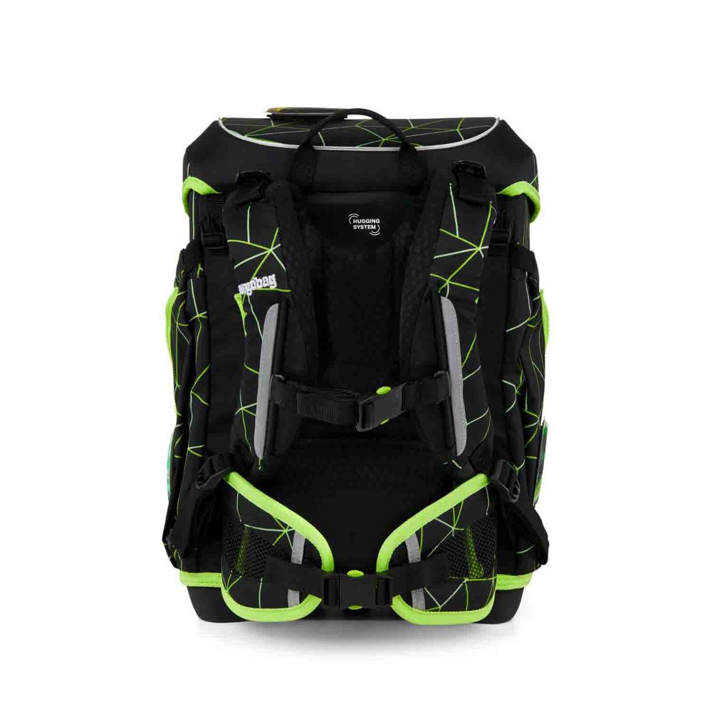 Ergobag Cubo Light CyBär Race Color Flash Edition Schulranzen Set 5tlg.