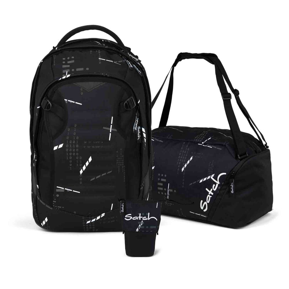 Satch Match Plus Ninja Matrix Pencil Slider Edition Schulrucksack Set 3tlg.