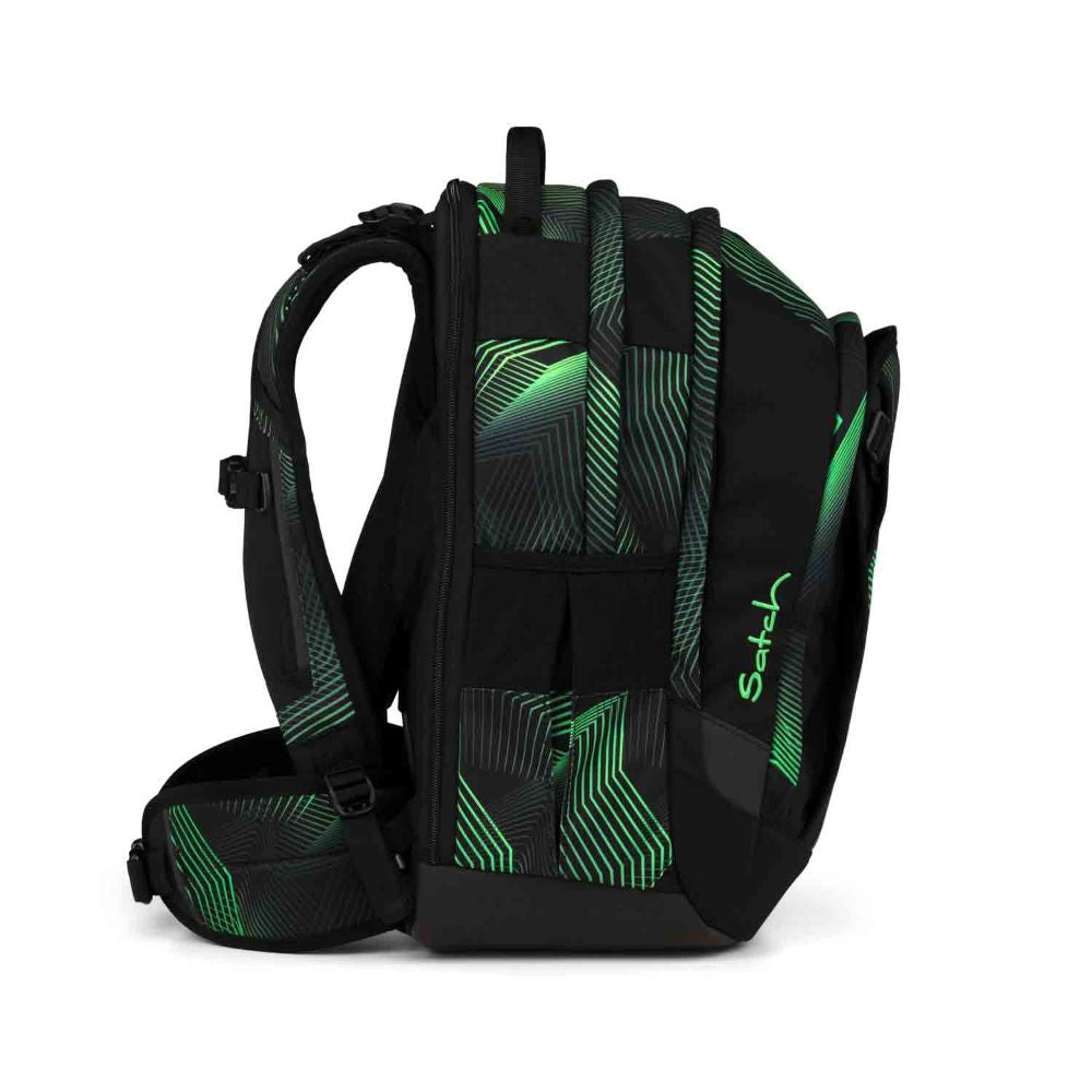 Satch Match Plus Seismic Green Schulrucksack Set 3tlg.