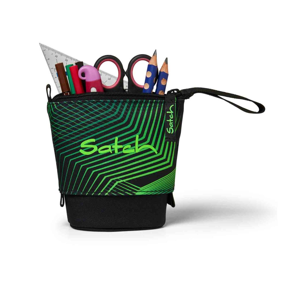 Satch Match Plus Seismic Green Pencil Slider Edition Schulrucksack Set 3tlg.