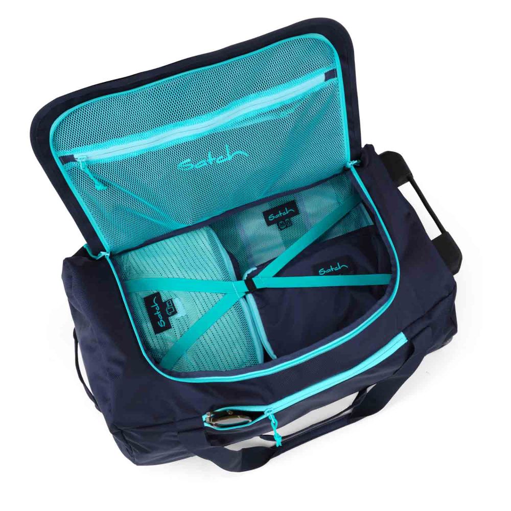 Satch Quest Rollenreisetasche Jet Mint Set 5tlg.