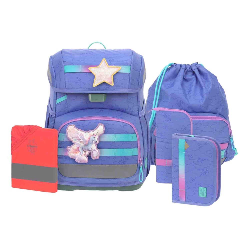 Lässig Light Unique Cloud Lilac Schulranzen Set 6tlg.