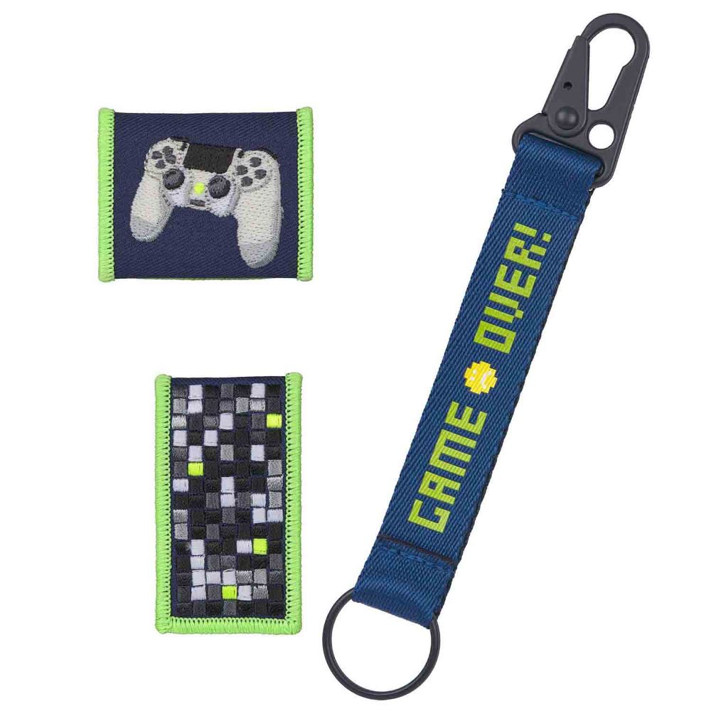 Lässig Bold Match Gaming School Patches Set 3tlg.
