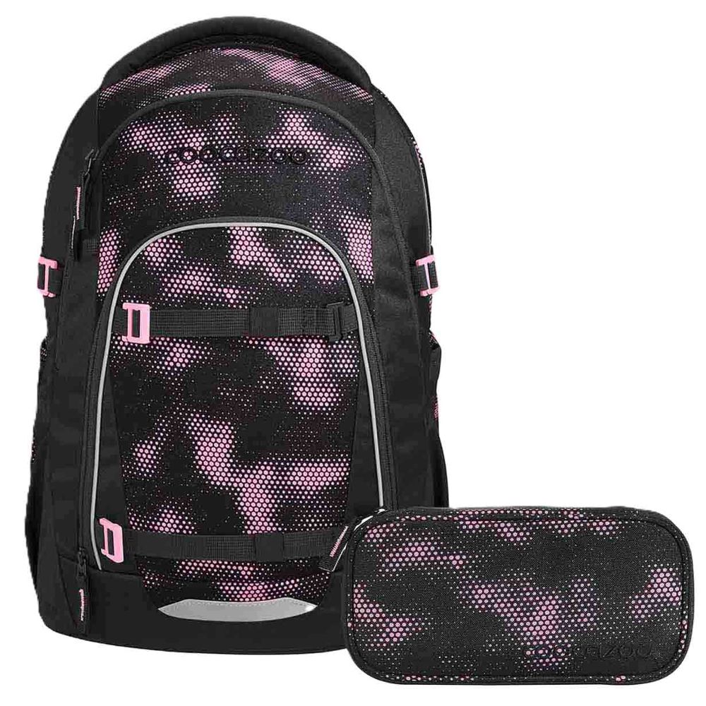 Coocazoo Mate Pink Illusion Schulrucksack Set 2tlg.