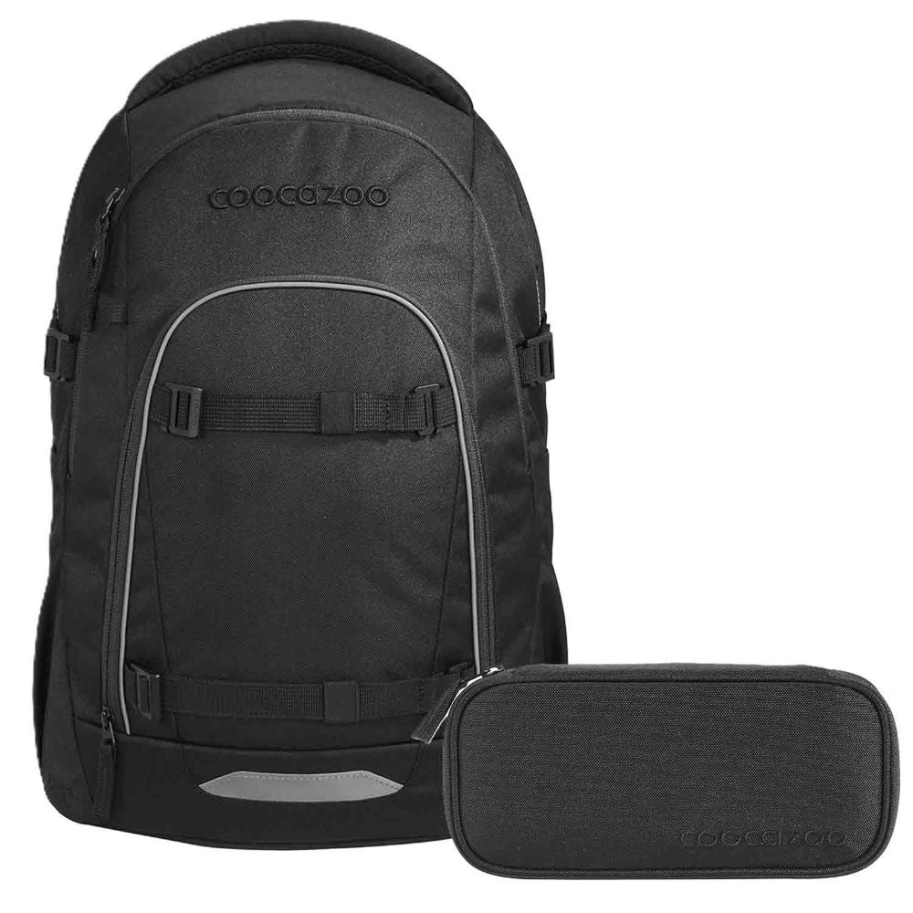 Coocazoo Mate Black Coal Schulrucksack Set 2tlg.
