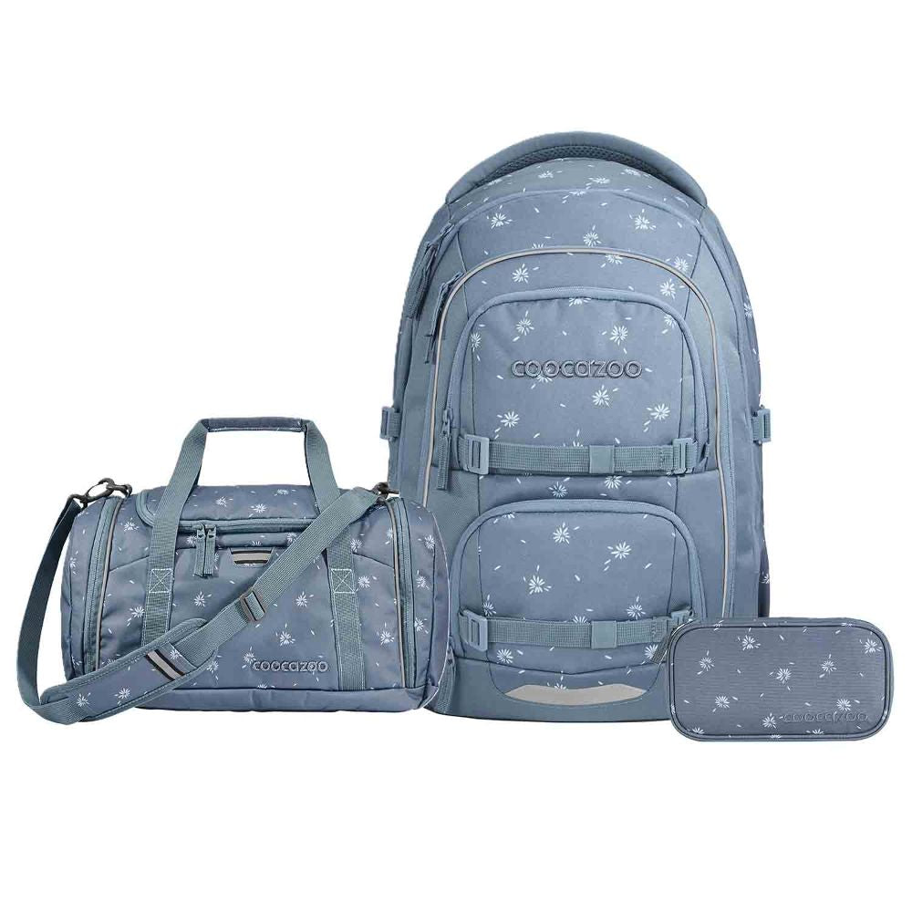 Coocazoo Porter Bloomy Daisy Schulrucksack Set 3tlg.