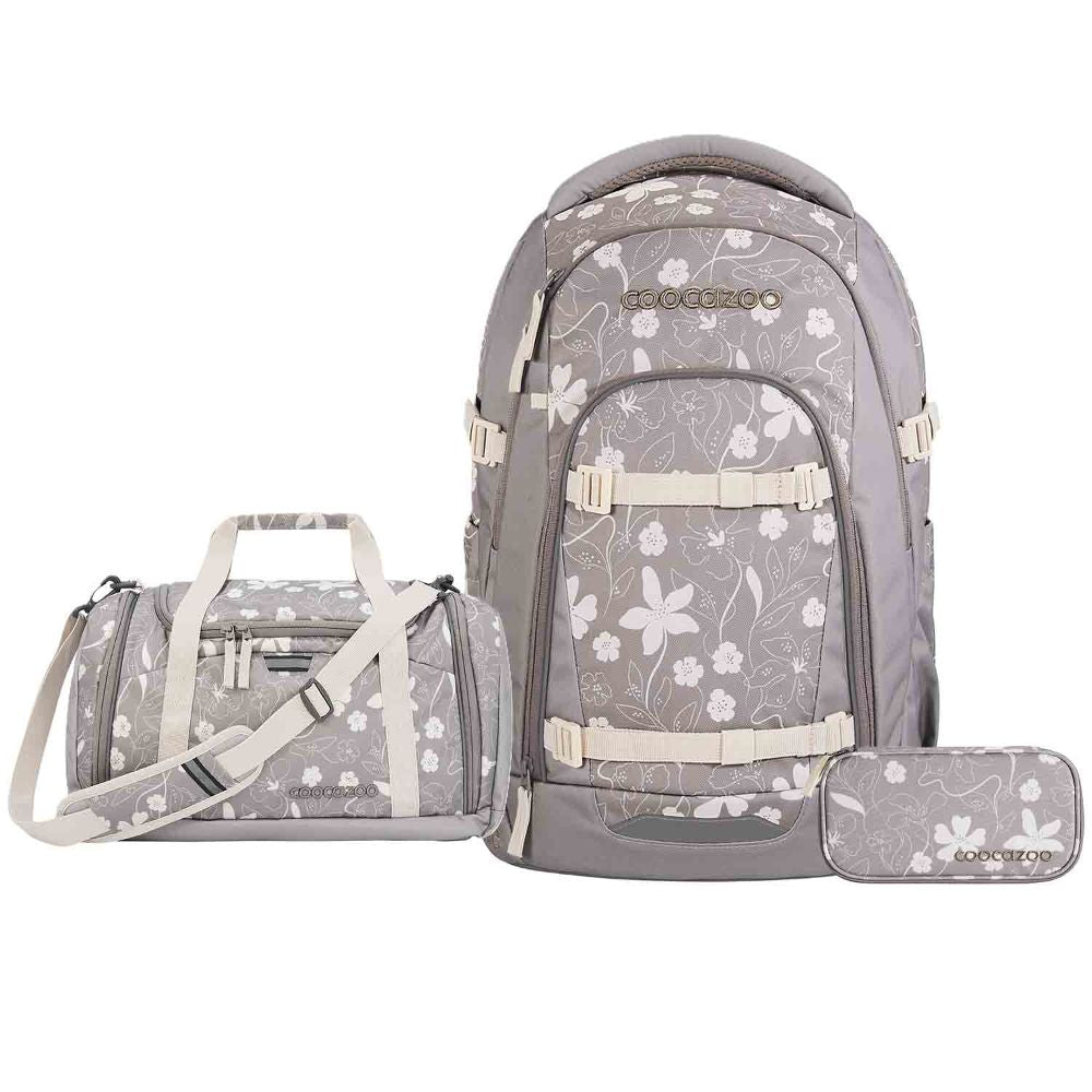 Coocazoo Mate Vanilla Bloom Schulrucksack Set 3tlg.
