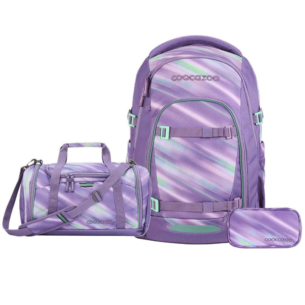 Coocazoo Mate Arctic Lights Schulrucksack Set 3tlg.
