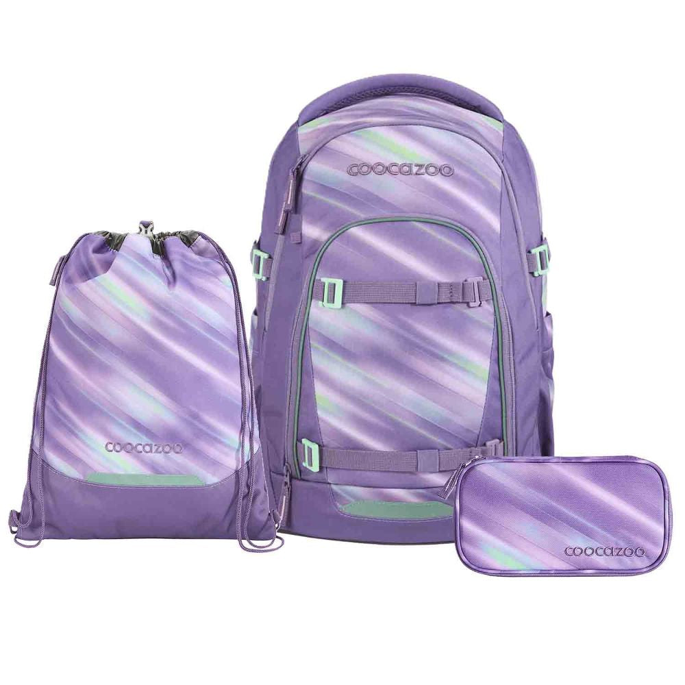 Coocazoo Mate Arctic Lights Schulrucksack Set 3tlg.