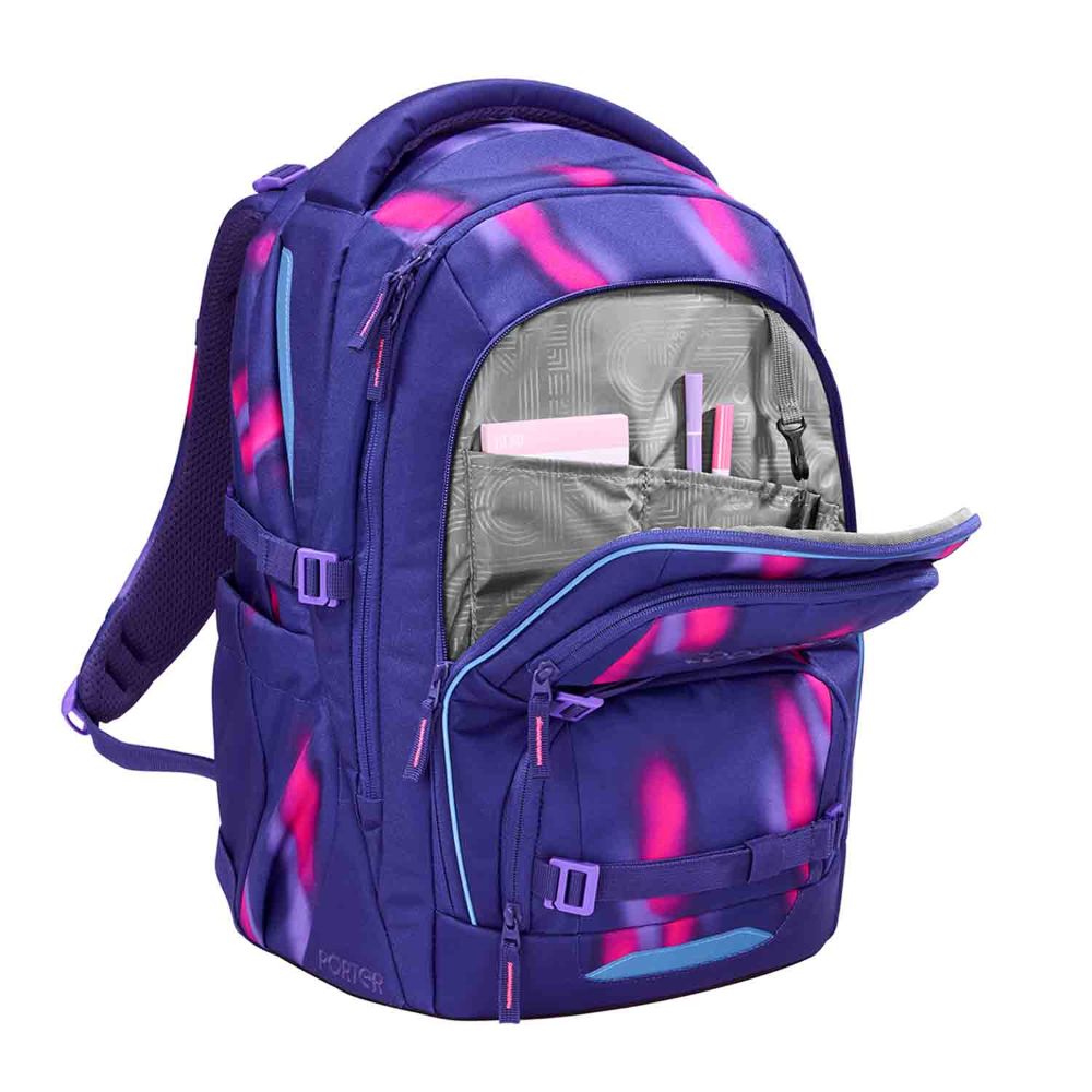 Coocazoo Porter Aurora Glow Schulrucksack Set 3tlg.