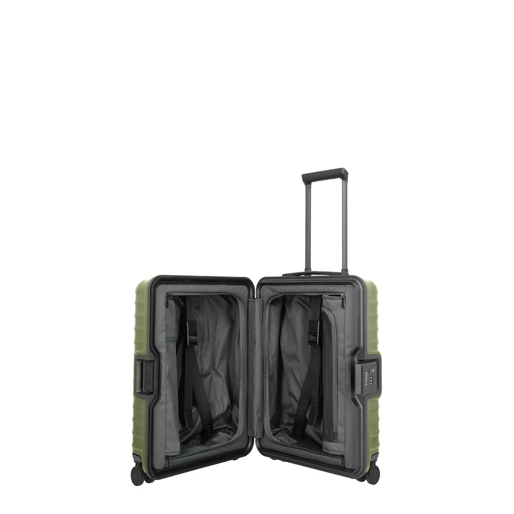 Titan Overseas Forest Green 4 Doppelrollen Trolley S 20 55 cm