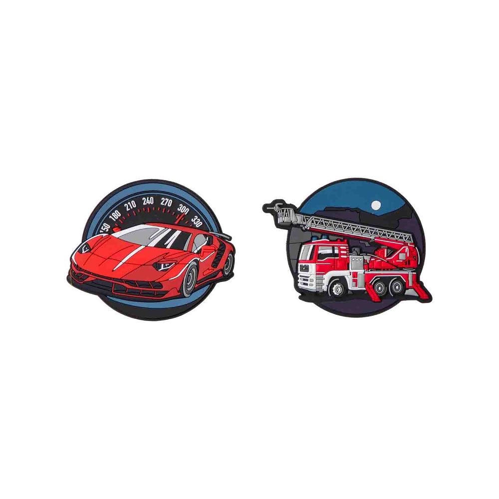 Schneiders Supercar und FireTruck Patches Set 2tlg.