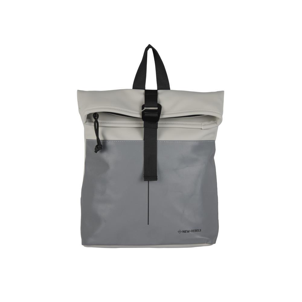 New Rebels Bowie Los Angeles Reflect Grey Roll Mini Rucksack