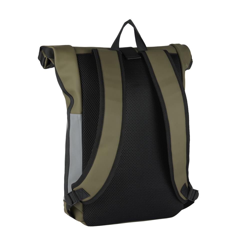 New Rebels Bowie New York Reflective Olive Rolltop Rucksack