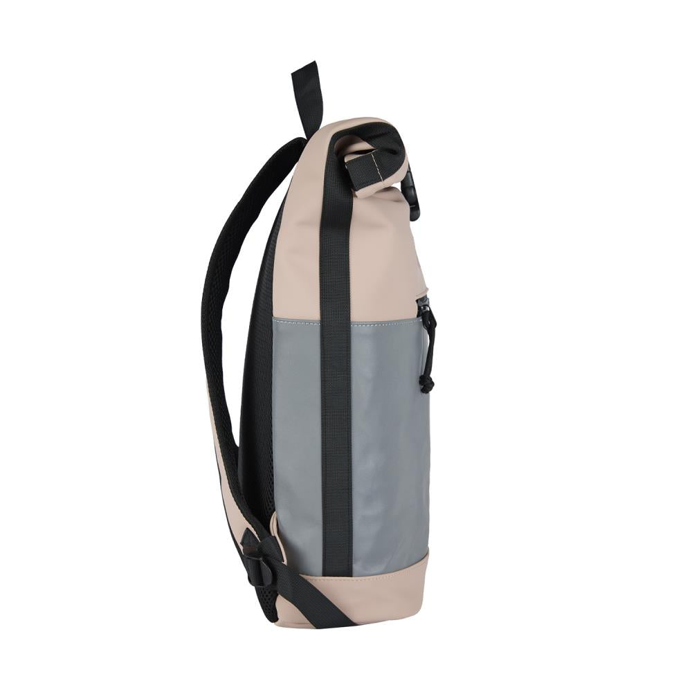 New Rebels Bowie New York Reflective Old Pink Rolltop Rucksack