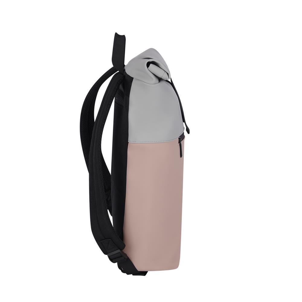 New Rebels Liam Montgomery Old Pink Grey Rolltop Rucksack