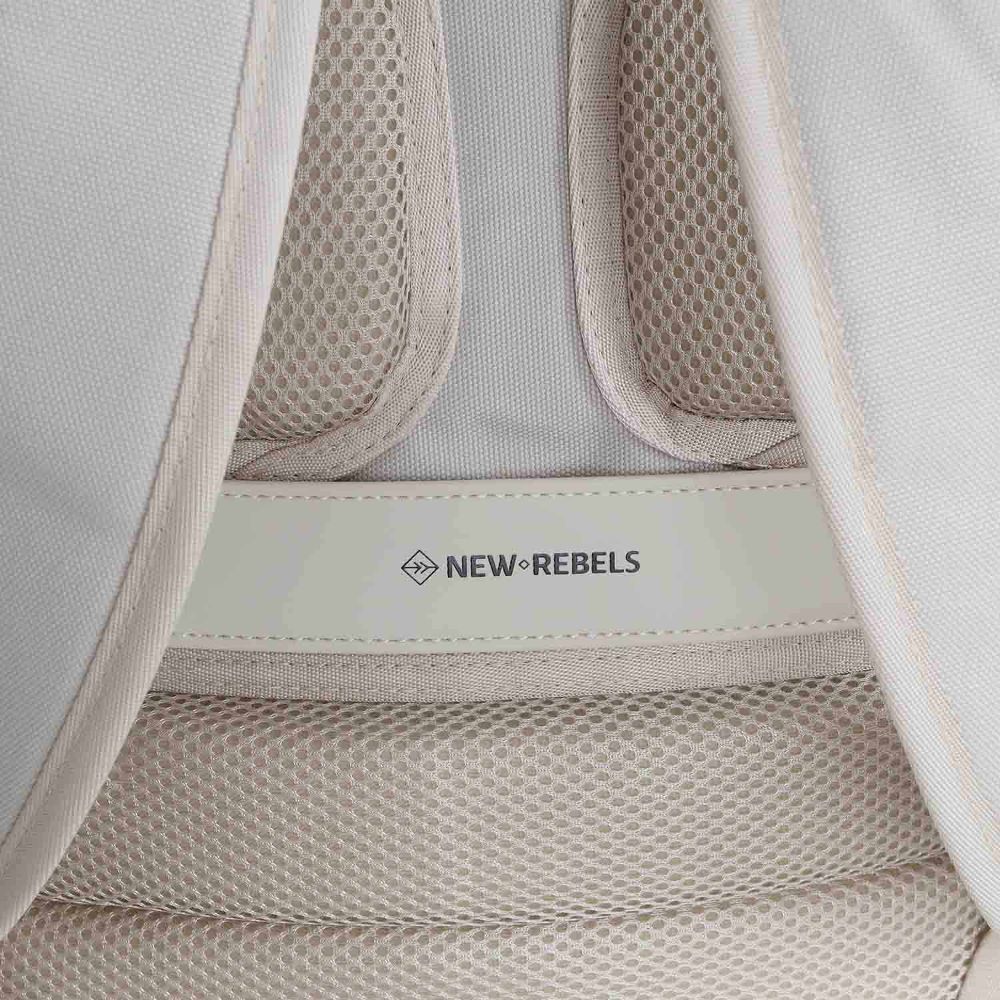 New Rebels Bruce Miami Laptop Comp Beige Rucksack 9 l