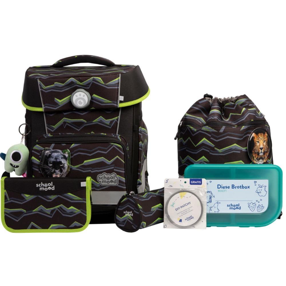 School Mood Champion Maxx Pro Finn Raubkatze Schulranzen Set 7tlg.