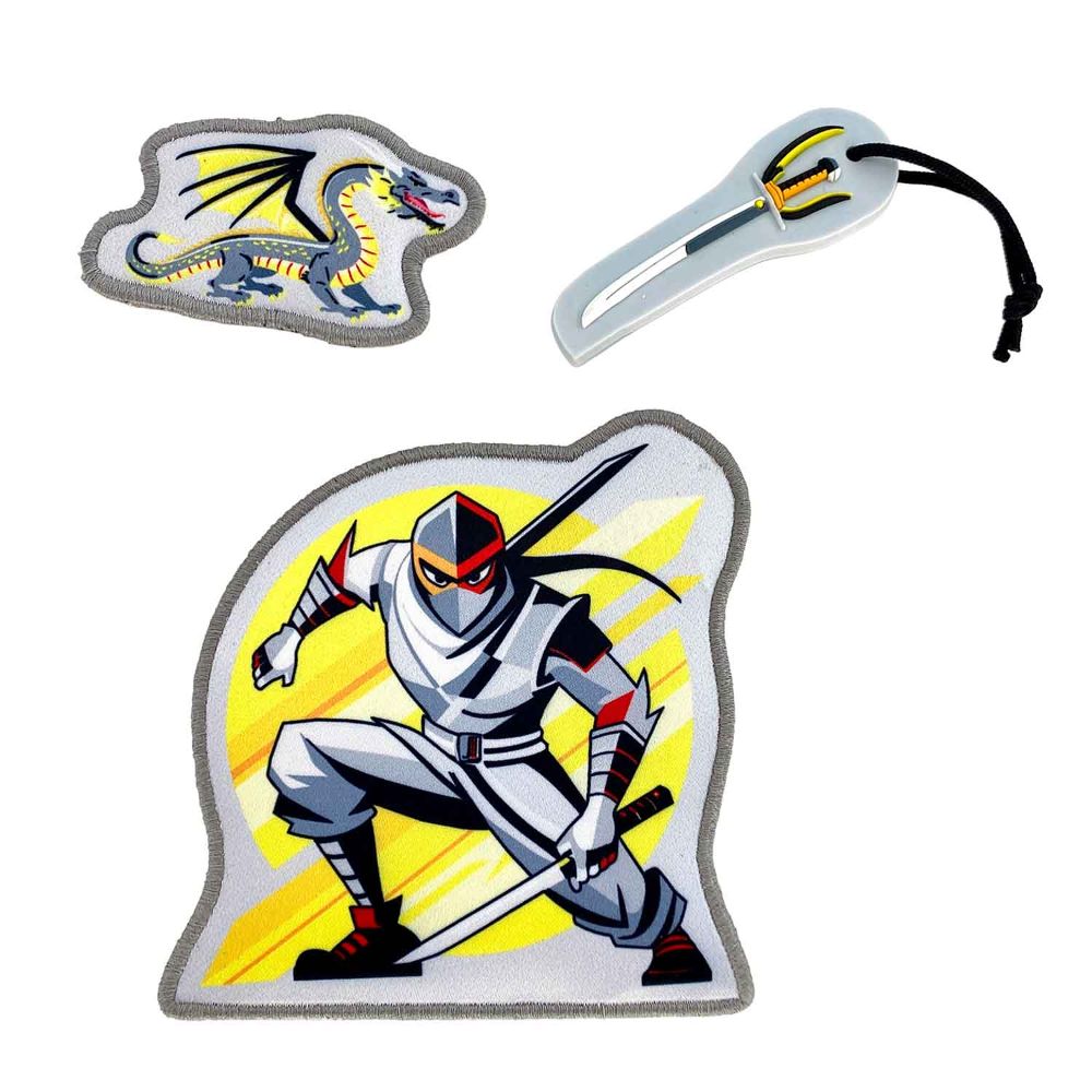 Vavoo Quin Pro Yellow Gravel Ninja Schulranzen Set 7tlg.