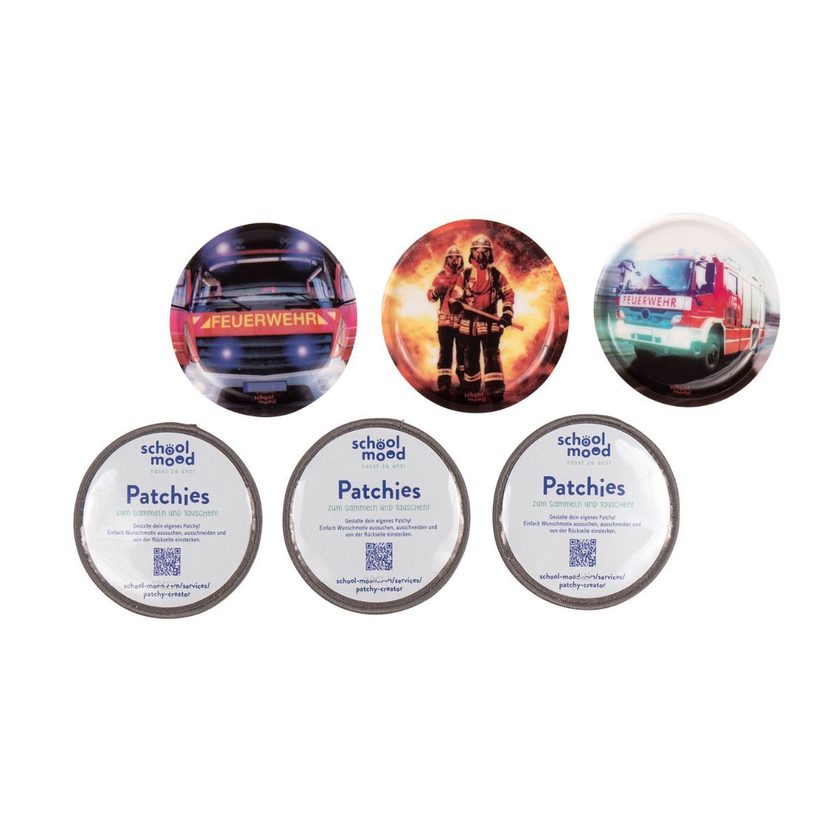 School Mood Patchies Feuerwehr 6tlg.