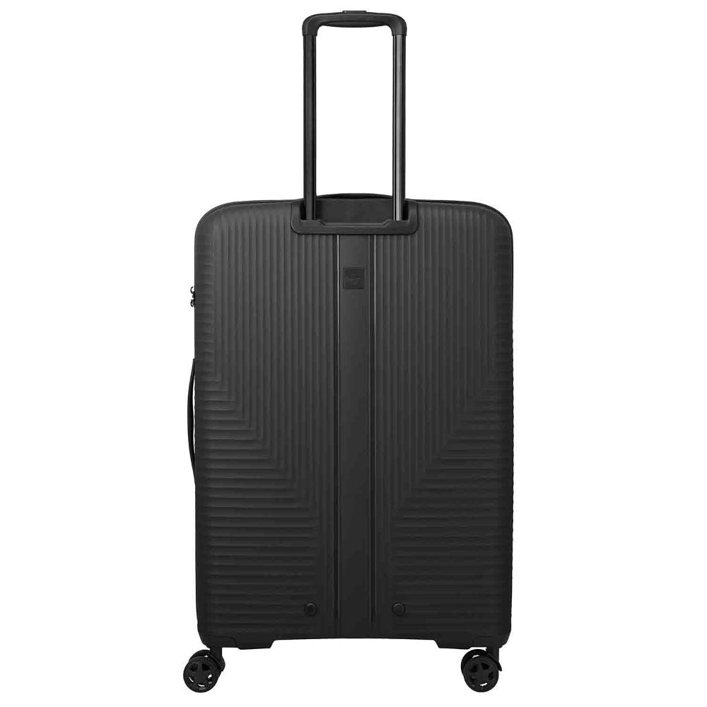 Travelite Air Stripe Schwarz 4-Doppelrollen Trolley L 77cm
