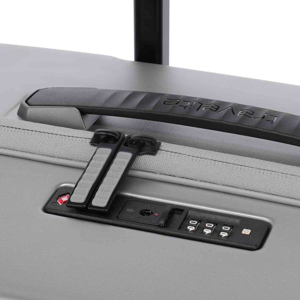 Travelite Millennium Silber 4-Doppelrollen Trolley M 67 cm