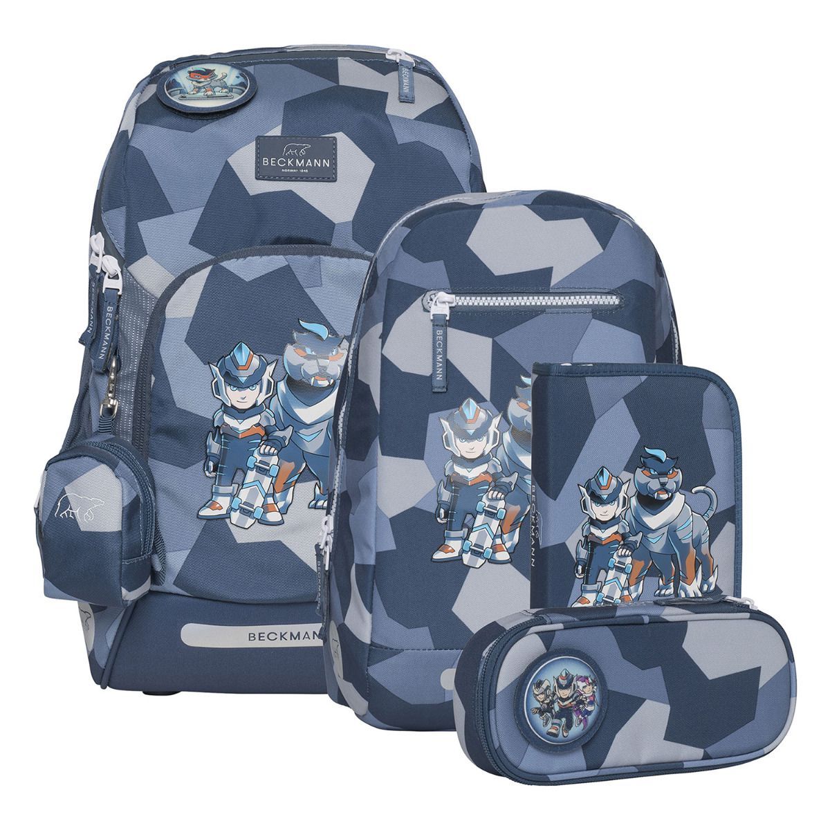 Beckmann Active Air FLX Tiger Race Schulrucksack Set 6tlg.
