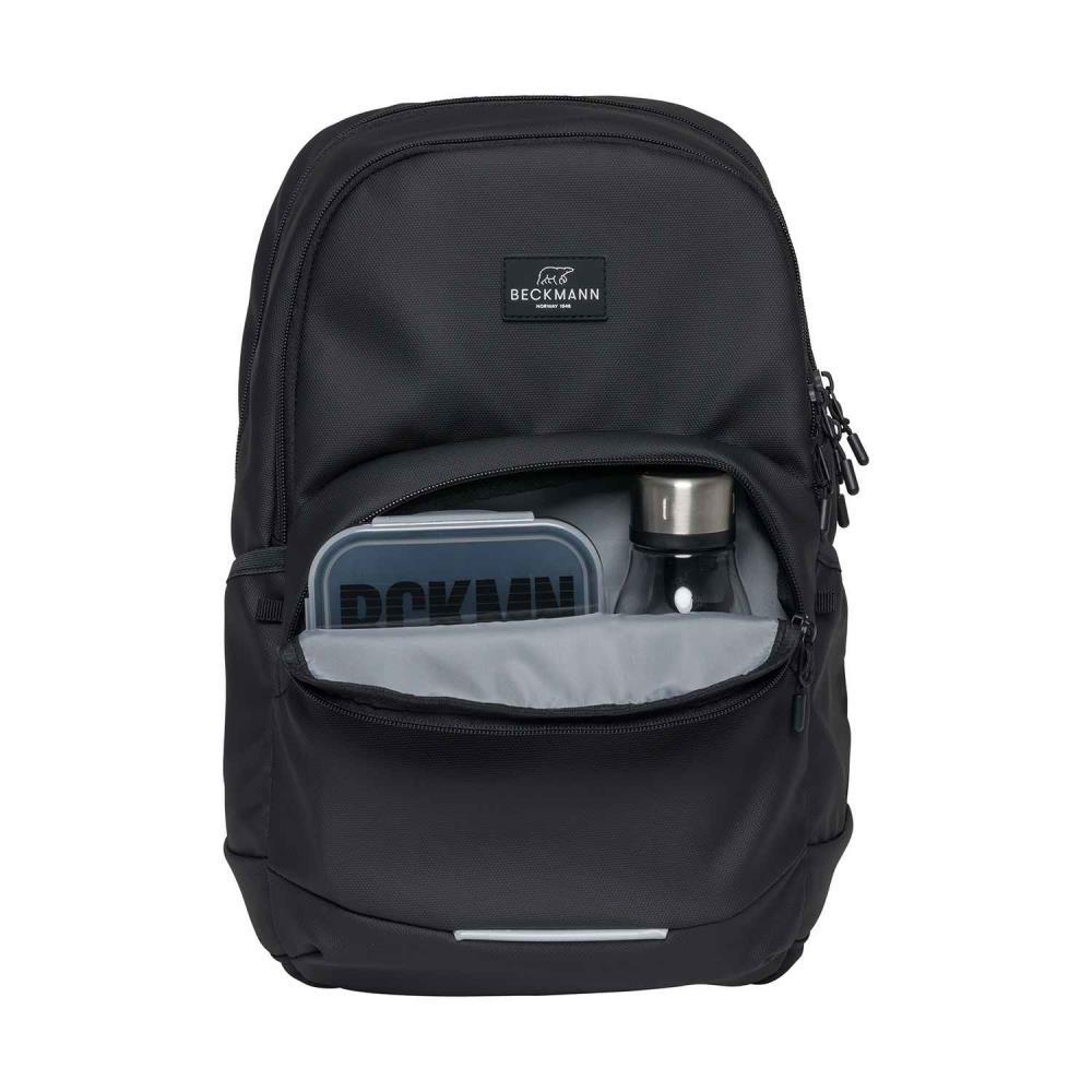 Beckmann Sport Junior 30 Black Coated Schulrucksack
