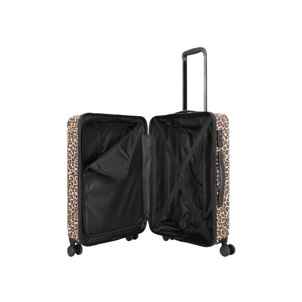 Travelite Cruise Leopard 4 Doppelrollen Trolley Set 3tlg.
