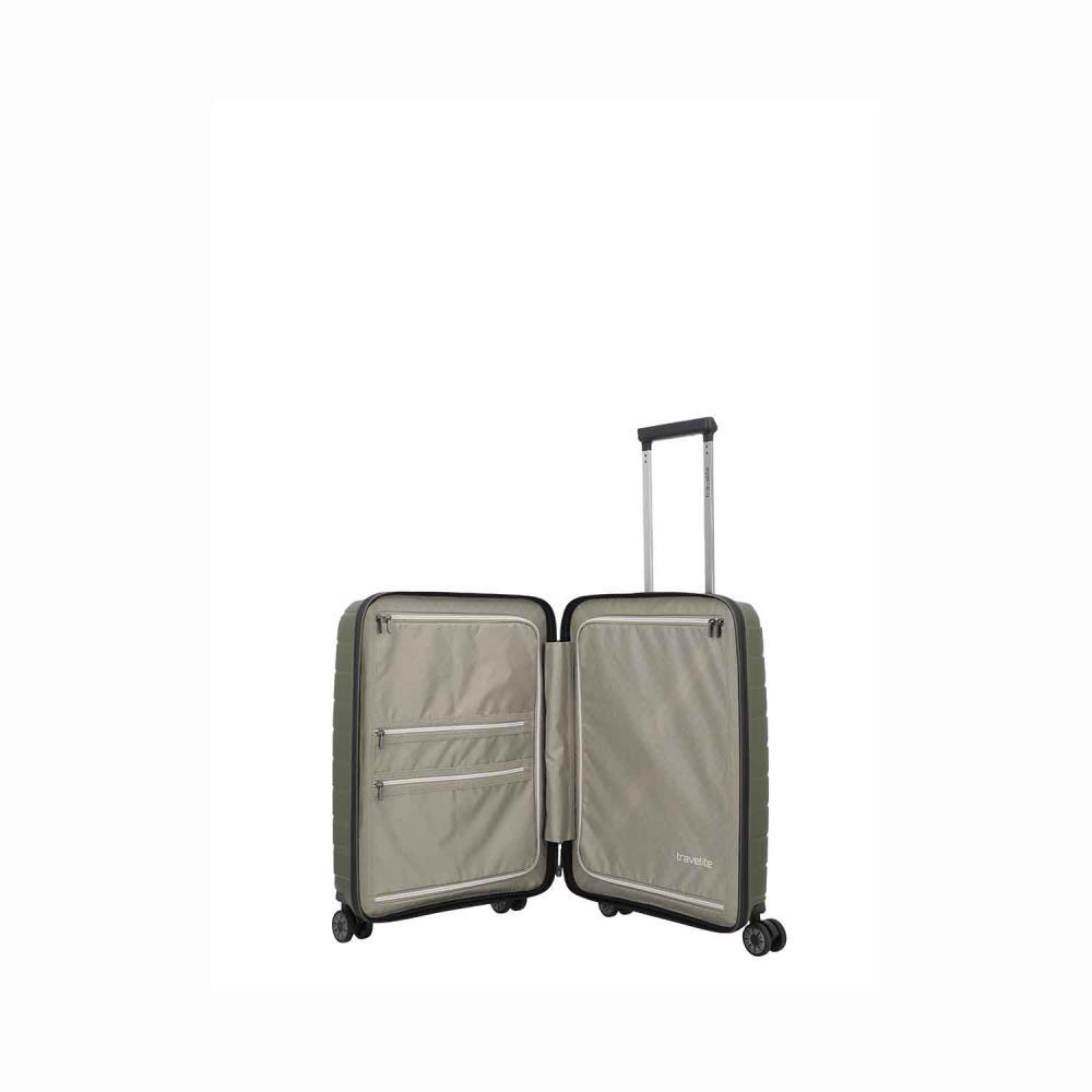 Travelite Air Base Olive 4-Rollen Trolley S 55 cm