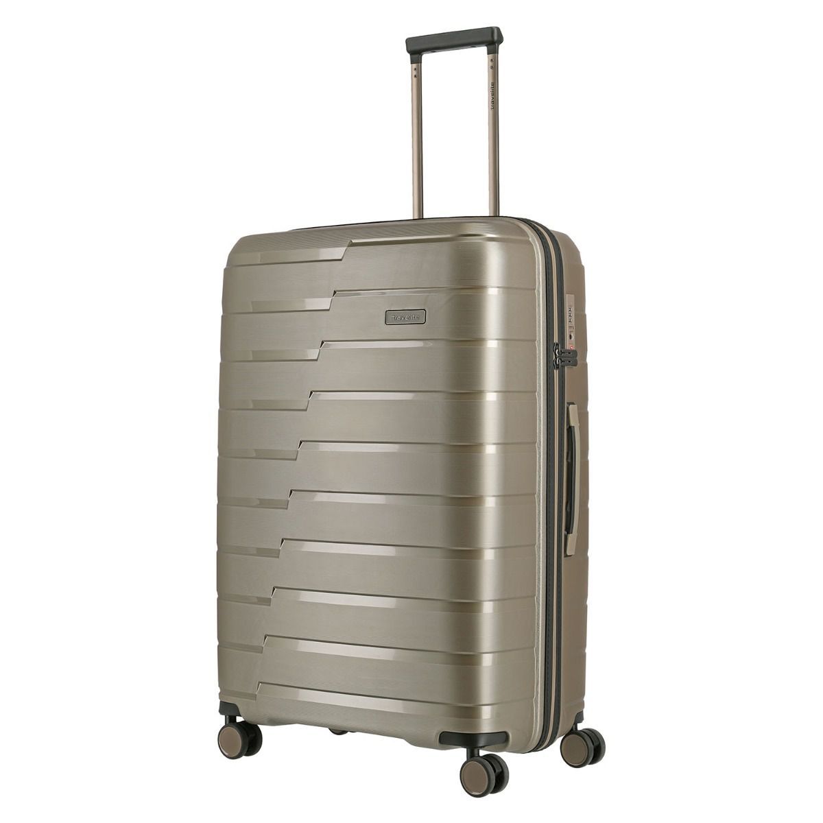 Travelite Air Base Champagner 4-Rollen Trolley L 77cm