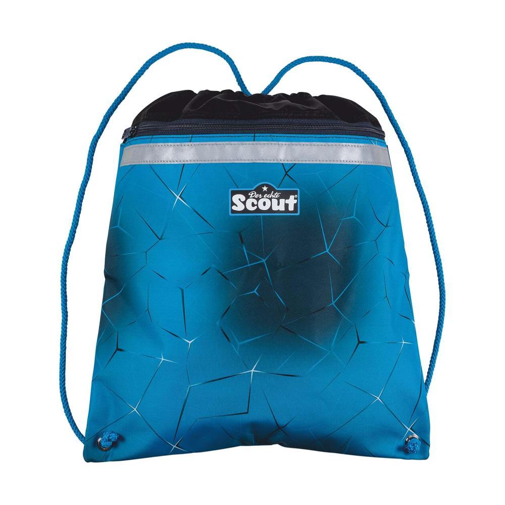 Scout Exklusiv Neo Safety Light Polar Blue Schulranzen Set 5tlg.